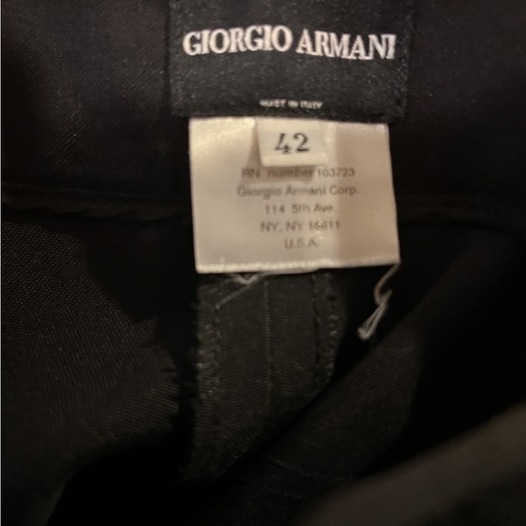Giorgio Armani Black Silk Pants Size 42 / US 6/8 - Picture 9 of 10